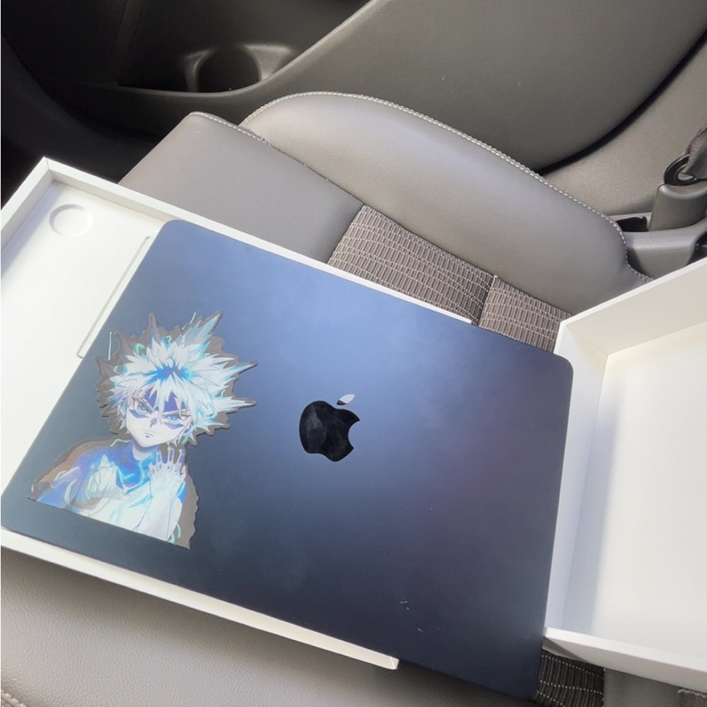 Apple MacBook Air MK 2 midnight black color comes with box and charger